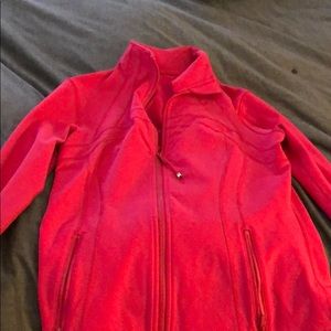 Worn once Lululemon hot pink zip up